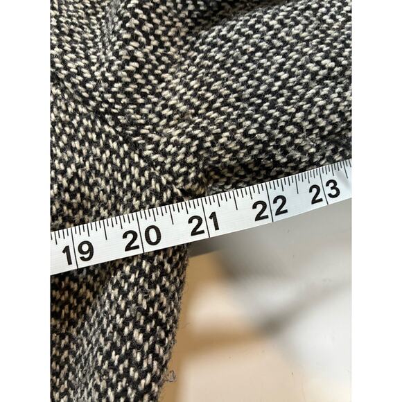 Vintage Guess Tweed Wool Blend Coat Black & White Women's Size Medium - Picture 7 of 9